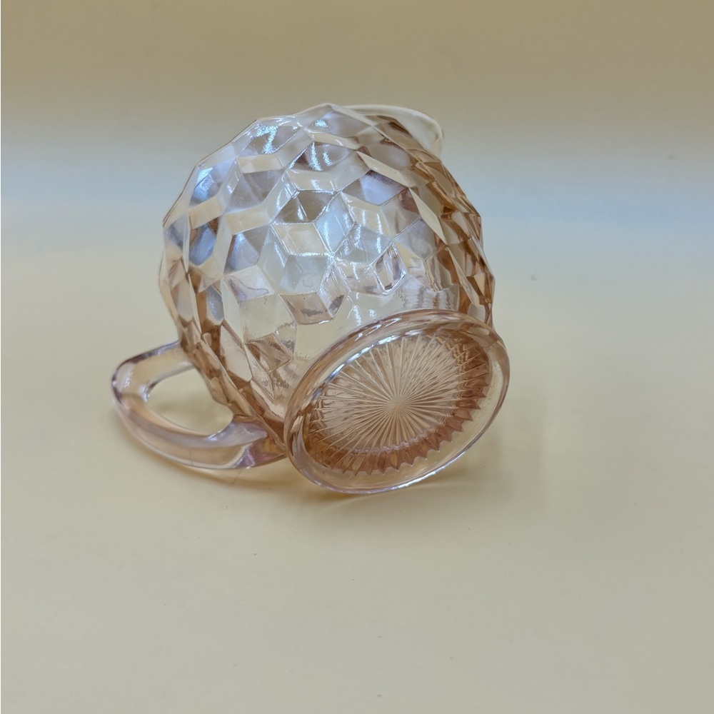 Vintage Jeannette cubist pink creamer - Picture 6 of 7